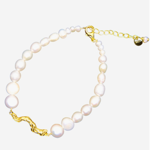 Davina armbnd - Guldbelagt