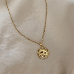 The Sun Kiss necklace - Guldbelagt