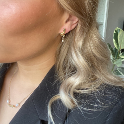 Snake reringe - Guldbelagt