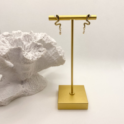 Snake reringe - Guldbelagt