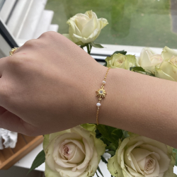 Halina armbnd - Guldbelagt