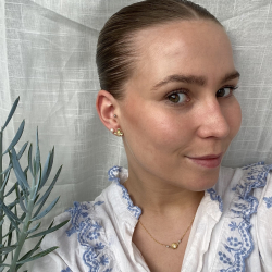 Blomster reringe - Guldbelagt