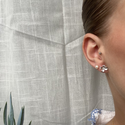 Blomster reringe - Slv