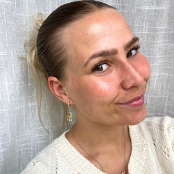 Mne reringe med perler - Guldbelagt