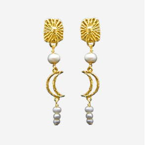 Mia �reringe - Guldbelagt