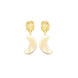 Moon reringe - Guldbelagt