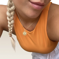 The Sun Kiss necklace - Guldbelagt