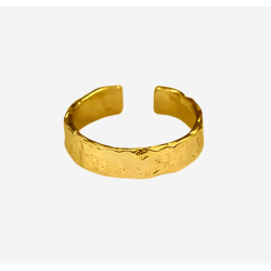 Rustik ring - Guldbelagt