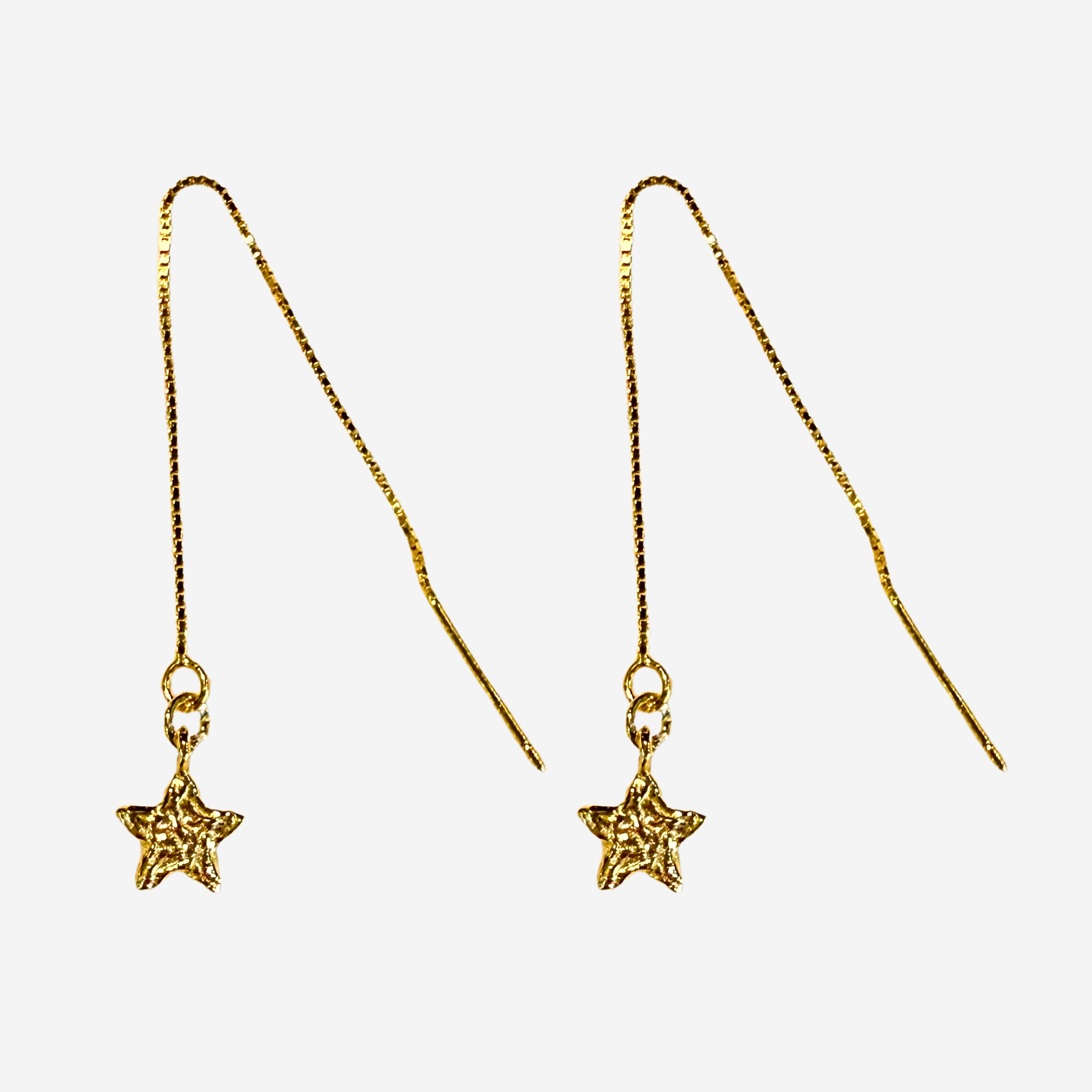 Stjerne �reringe - Guldbelagt