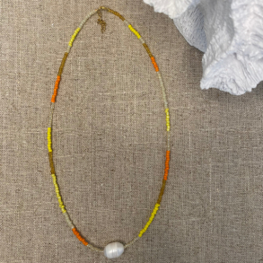 Elips halsk�den - Guldbelagt