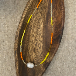 Elips halskden - Guldbelagt